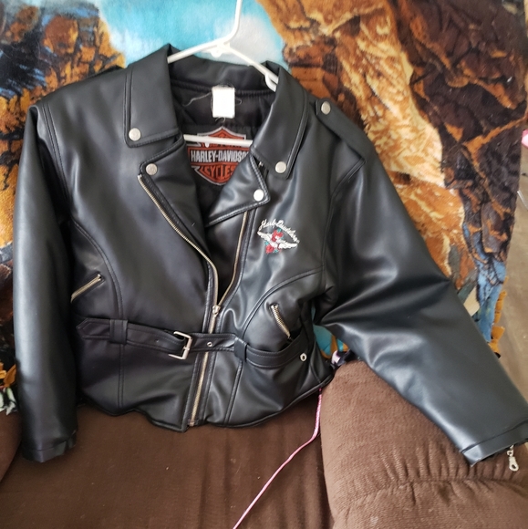 Harley woman leather jacket - Picture 1 of 2